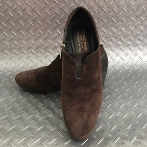 Donald Pliner Side Zip suede wedge Size 8